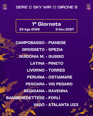Calcio Serie C - Ecco il calendario: Samb debutta col Forlì, Vis Pesaro a Pescara